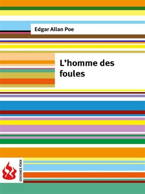 cover image of L'homme des foules (low cost). Édition limitée